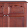 Martha Wooden 2 Door Wall Cabinet, Mahogany - Cabinets - 5