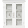 Delaney Wooden Wall Cabinet with 2 Doors, White - Cabinets - 1 - thumbnail