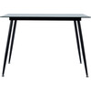 Julianna 43 Inch Reflective Glass Dining Table Seats Up to 4, Black - Accent Tables - 7
