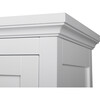 Glancy Wooden Wall Cabinet with Shutter Doors, White - Cabinets - 6 - thumbnail