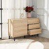 Cairo 3 Drawer Sideboard, Oak - Cabinets - 2 - thumbnail
