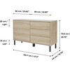 Cairo 3 Drawer Sideboard, Oak - Cabinets - 4 - thumbnail