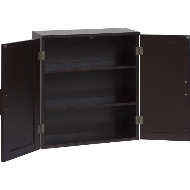 Catalina Wooden Wall Cabinet with 2 Doors, Espresso - Cabinets - 5