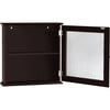 Chesterfield Removable Wooden Medicine Cabinet with Waffle Glass Door, Espresso - Cabinets - 6 - thumbnail
