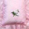 18" Doll Eyelet Bedding set, Light Pink - Doll Accessories - 2 - thumbnail