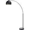 Arquer Arc Floor Lamp With Black Shade And Black Marble Base - Lighting - 1 - thumbnail