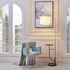 Danna Arc Floor Lamp with USB Port, Wood Table, Marble Base and White Shade - Lighting - 2 - thumbnail
