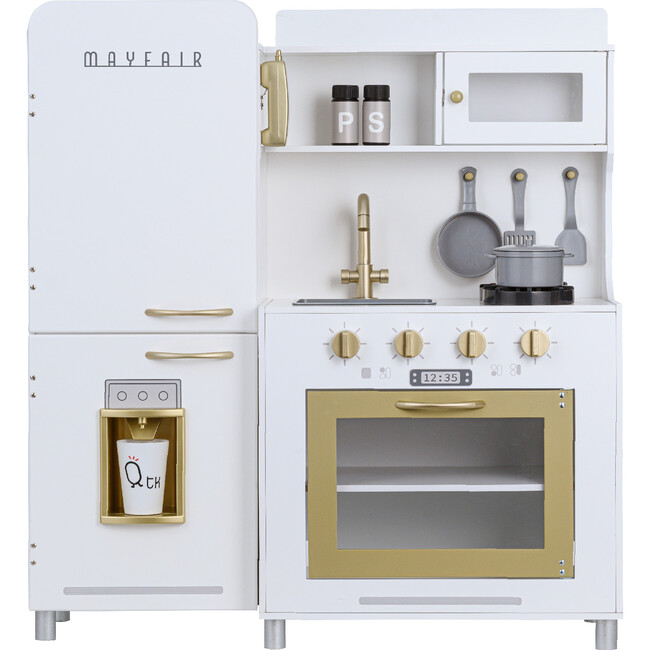 Little Chef Mayfair Retro Play Kitchen, White - Play Kitchens - 3