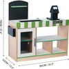 Teamson Kids Cashier Austin Wooden Play Market Stand, Green/White - Play Kitchens - 3 - thumbnail
