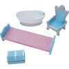 Dreamland Castle Play Vanity Set, White/Ice Blue - Play Vanities - 4