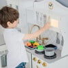 Little Chef Upper East Retro Play Kitchen, White/Gold - Play Kitchens - 6 - thumbnail