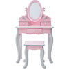 Teamson Kids Wooden Princess Rapunzel 2-pc. Vanity Set, Gray/Pink - Play Vanities - 7 - thumbnail
