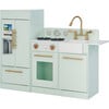 Little Chef Charlotte Modern Play Kitchen, Mint/Gold - Play Kitchens - 1 - thumbnail