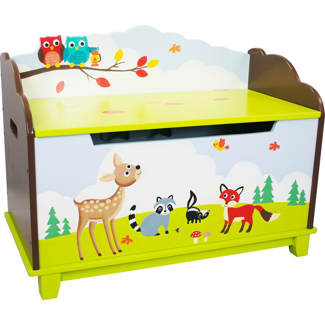 Fantasy Fields Kids Wooden Toy Chest with Safety Hinge - Toychests - 1