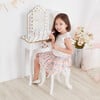 Teamson Kids Wooden Polka Dot 2-pc. Play Vanity, White/Gold - Play Vanities - 2 - thumbnail