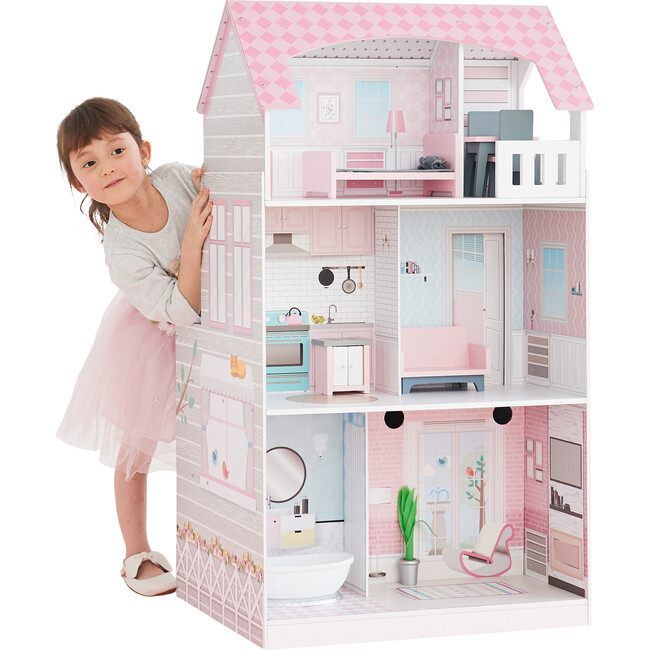 Teamson Kids Wonderland Ariel 2-in-1 Dollhouse/Play Kitchen Set - Dollhouses - 1