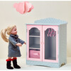 Polka Dots Princess 18" Doll Fancy Closet with 3 Hangers, Grey - Doll Accessories - 2 - thumbnail
