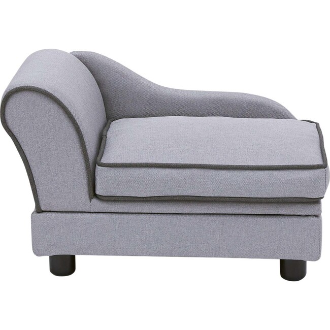 Ivan Linen Pet Sofa with Storage & Washable Cover, Light Grey