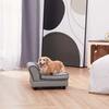 Ivan Linen Pet Sofa with Storage & Washable Cover, Light Grey - Pet Beds - 2 - thumbnail