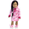 18" Doll, Bunny Slippers, White - Doll Accessories - 1 - thumbnail