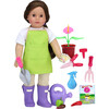 18" Doll, 16 pcs Smithsonian Horticulturist Set, Lime - Doll Accessories - 2