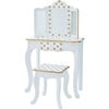 Teamson Kids Wooden Polka Dot 2-pc. Play Vanity, White/Gold - Play Vanities - 7 - thumbnail