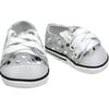 18'' Doll Sequin Sneakers, Silver - Doll Accessories - 3 - thumbnail