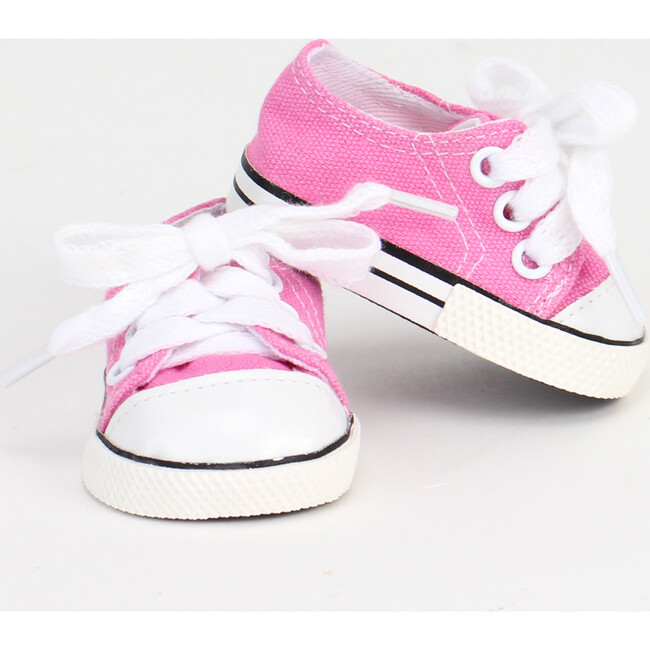 18'' Doll Canvas Sneakers, Light Pink - Doll Accessories - 2