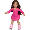 18" Doll, Ice Skates, Pink - Doll Accessories - 3 - thumbnail