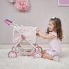 Polka Dots Princess Doll & Stuffed Animal Stroller - Pink/Gray - Doll Accessories - 2 - thumbnail