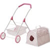 Polka Dots Princess Doll & Stuffed Animal Stroller - Pink/Gray - Doll Accessories - 7 - thumbnail