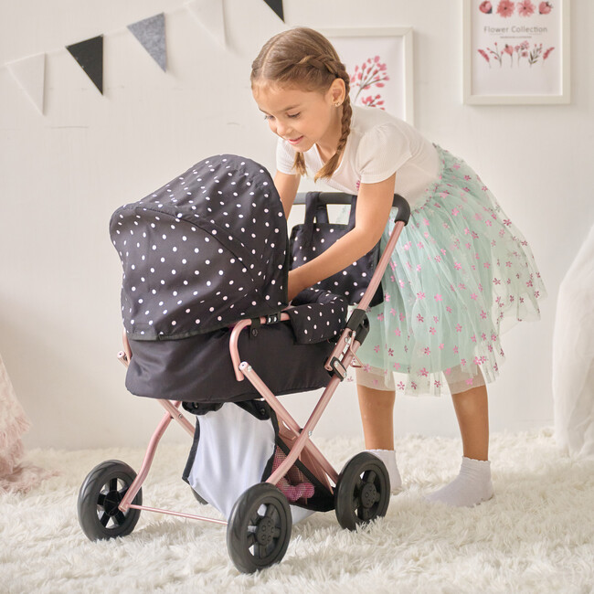 Olivia's Little World Pin Up Doll Classic Stroller with Removable Bassinet - Doll Accessories - 5