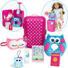 18'' DollTravel Suitcase Set, Hot Pink - Doll Accessories - 3 - thumbnail