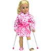 18'' Doll Crutches, Arm Cast, Leg Cast & Bandage, Sliver - Doll Accessories - 3 - thumbnail