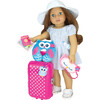 18'' DollTravel Suitcase Set, Hot Pink - Doll Accessories - 6 - thumbnail