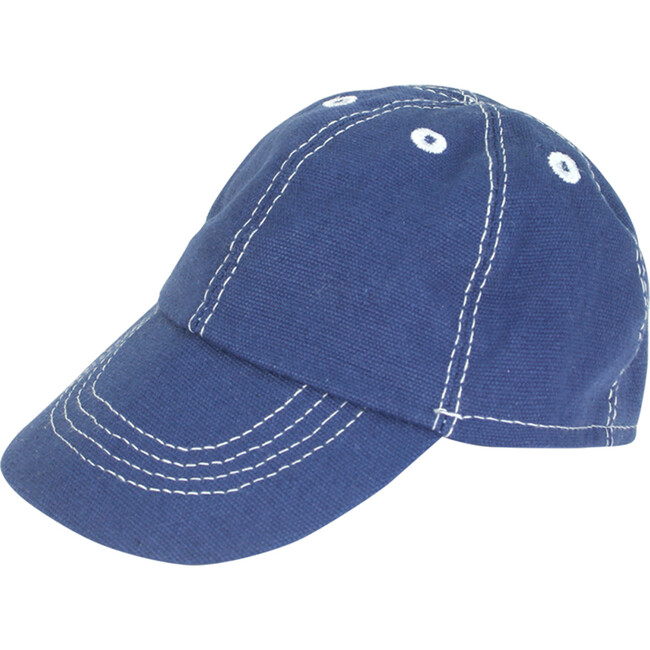 18" Doll, Canvas Baseball Cap, Navy