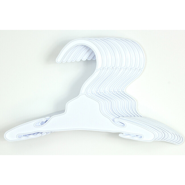 18'' Doll 7 1/2" Plastic Display Hangers, White