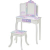 Starry Sky Print Gisele Medium Vanity - White/Lavender - Play Vanities - 1 - thumbnail