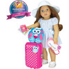 18'' DollTravel Suitcase Set, Hot Pink - Doll Accessories - 8 - thumbnail