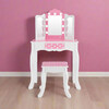Fantasy Fields Gisele Polka Dot Kids Vanity Table & Stool - Play Vanities - 2
