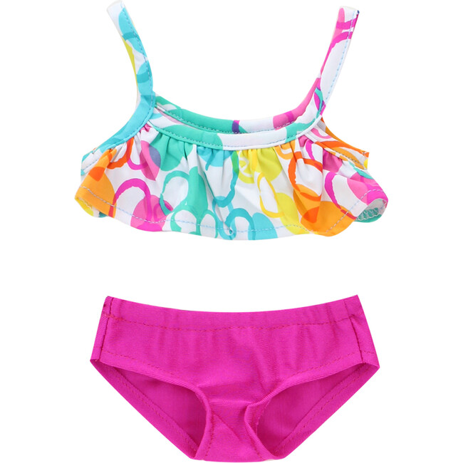 18'' Doll Bubble Bikini, Boogie Board, Beach Ball, Water & Suntan Lotion