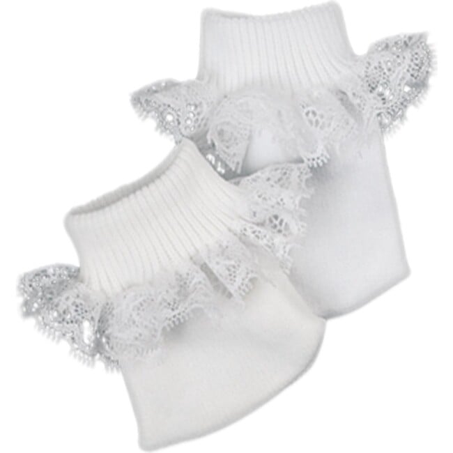18" Doll Ankle Socks, White