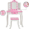 Sweethearts Print Gisele Medium Vanity - White/Pink - Play Vanities - 10