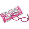 18'' Doll Flower Print Flap Case & Hot Pink Plastic Eyeglasses Set, Hot Pink - Doll Accessories - 2 - thumbnail