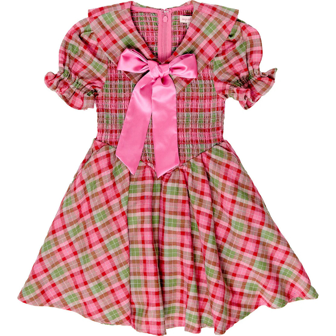 green emerald velvet dress Prosperina Cecelia Tweed Mini Dress In Pink Multi Plaid