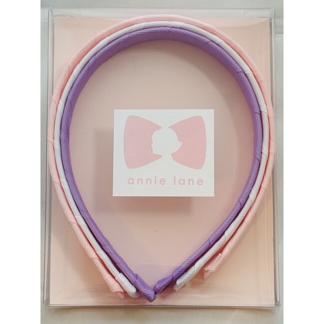Three Headband Box Set, Pink/white/orchid