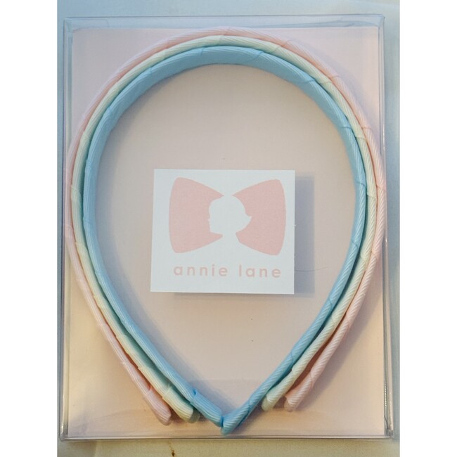 Three Headband Box Set, Pink/cream/blue