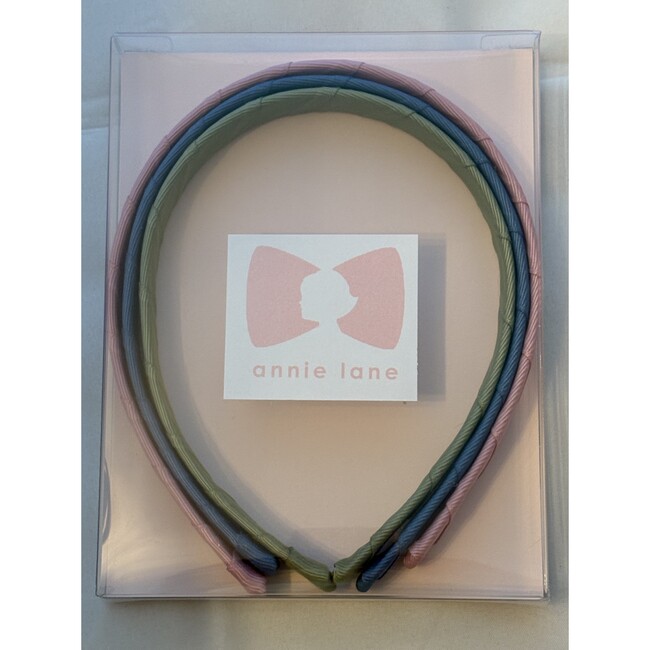 Three Headband Box Set, Dusty rose/blue/green