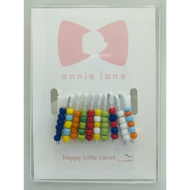 Shoelace Pin Set, small rainbow