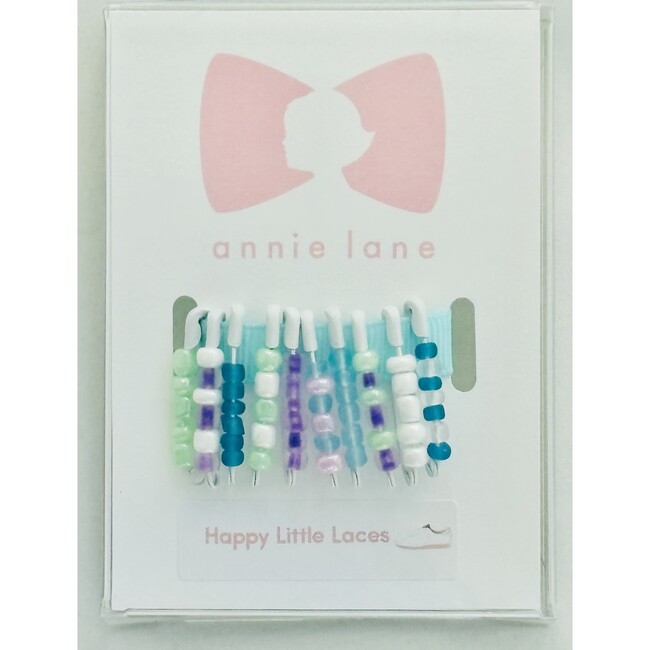 Shoelace Pin Set, small blues